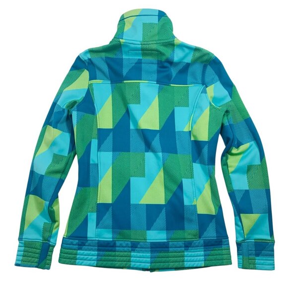 O'NEILL woman's Jacket top cat's eye Geometric Fleece size Medium - Picture 2 of 15
